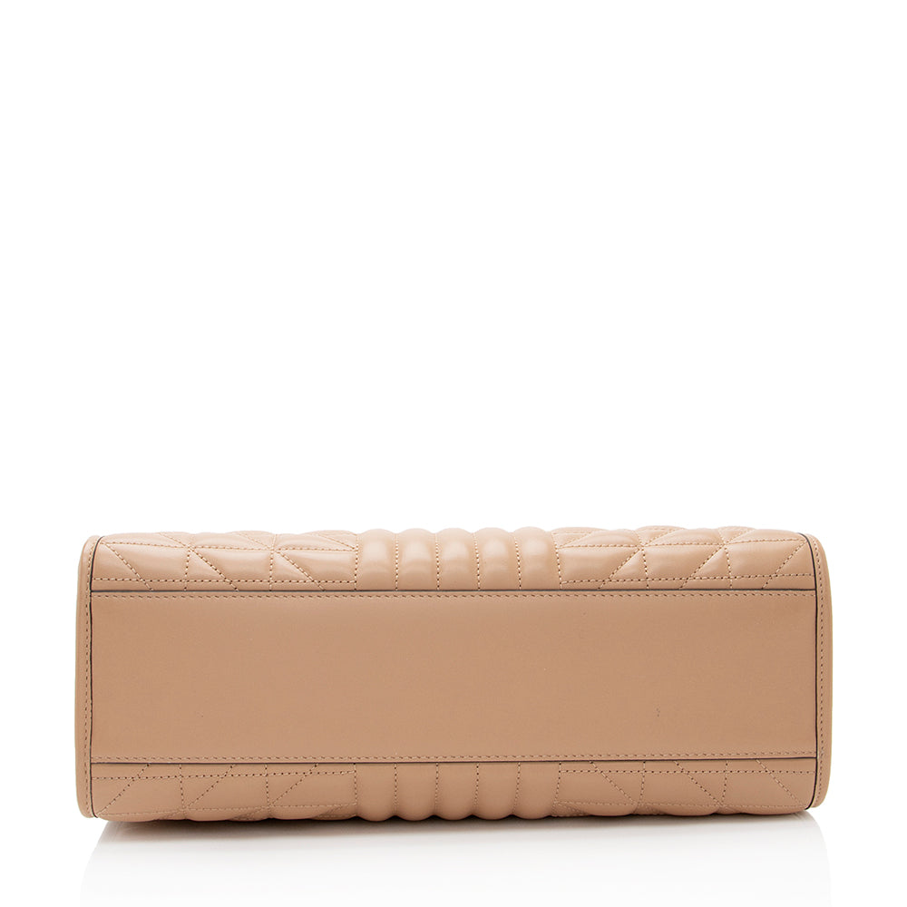 Gucci Matelasse Leather GG Marmont Aria Medium Tote (SHF-19528)