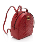 Gucci Matelasse Leather GG Marmont Backpack (SHF-dnTU2B)