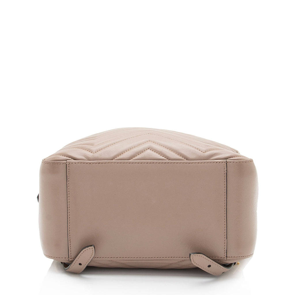 Gucci Matelasse Leather GG Marmont Backpack