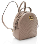 Gucci Matelasse Leather GG Marmont Backpack