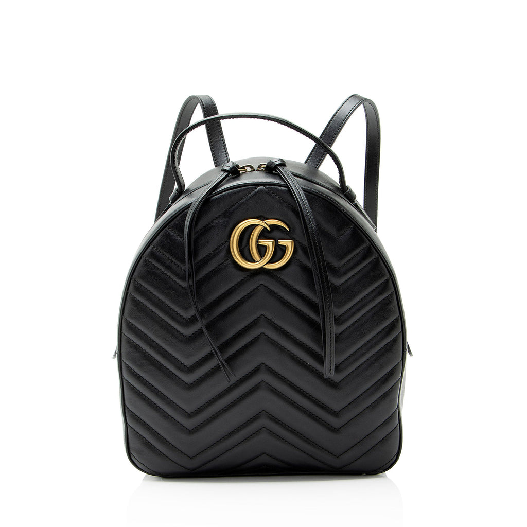 Gucci Matelasse Leather GG Marmont Backpack