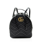 Gucci Matelasse Leather GG Marmont Backpack
