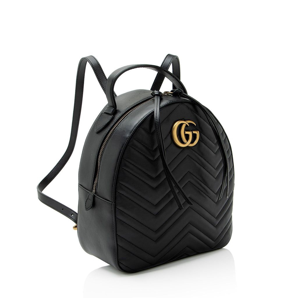Gucci Matelasse Leather GG Marmont Backpack