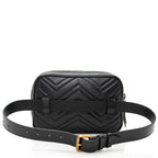 Gucci Matelasse Leather GG Marmont Large Belt Bag - Size 32 / 80 (SHF-22528)