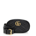 Gucci Matelasse Leather GG Marmont Belt Bag - Size 95 (SHF-19377)