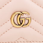 Gucci Matelasse Leather GG Marmont Card Case (SHF-19301)