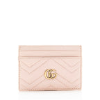 Gucci Matelasse Leather GG Marmont Card Case (SHF-19301)