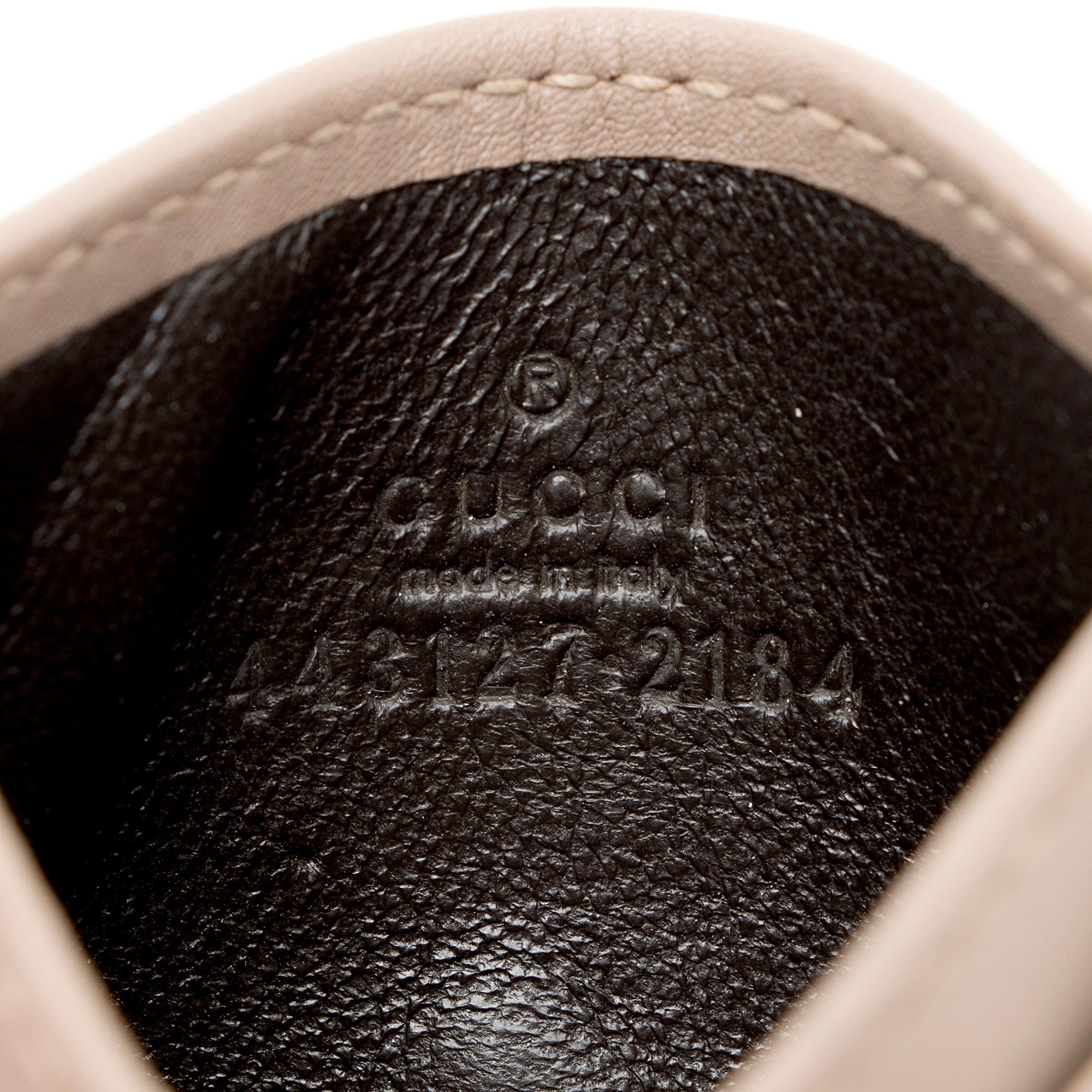 Gucci Matelasse Leather GG Marmont Card Case (SHF-oTHyTR)
