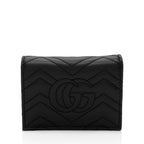 Gucci Matelasse Leather GG Marmont Card Case (SHF-AcctXE)