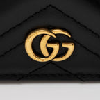 Gucci Matelasse Leather GG Marmont Card Case (SHF-AcctXE)