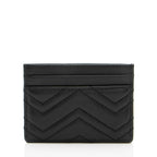 Gucci Matelasse Leather GG Marmont Card Case (SHF-OQEoh4)
