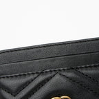 Gucci Matelasse Leather GG Marmont Card Case (SHF-OQEoh4)