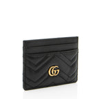 Gucci Matelasse Leather GG Marmont Card Case (SHF-OQEoh4)