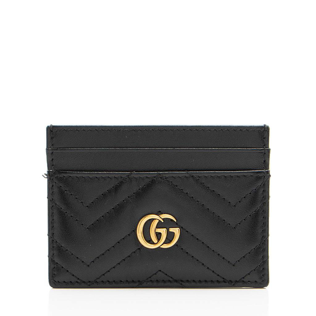 Gucci Matelasse Leather GG Marmont Card Case