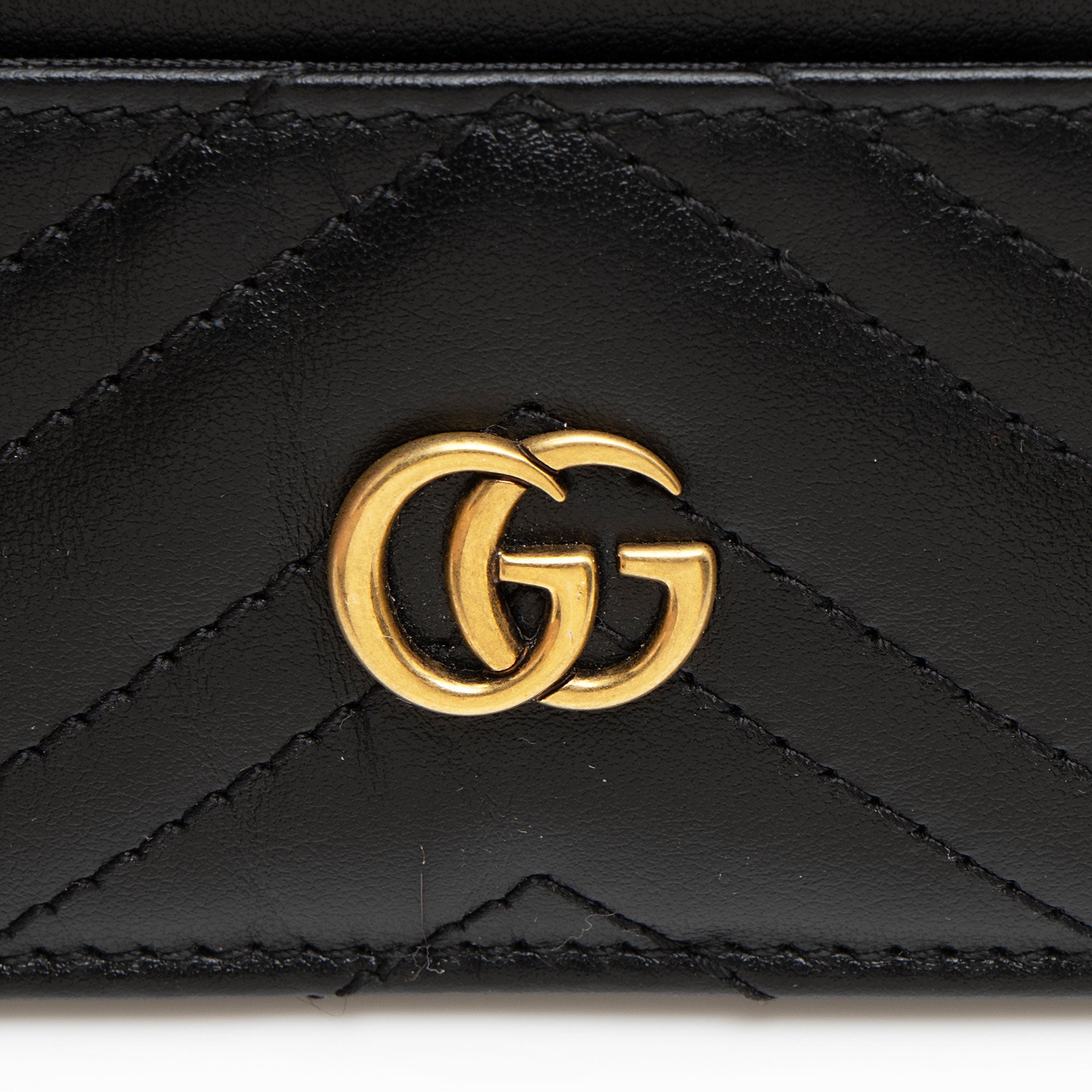 Gucci Matelasse Leather GG Marmont Card Case
