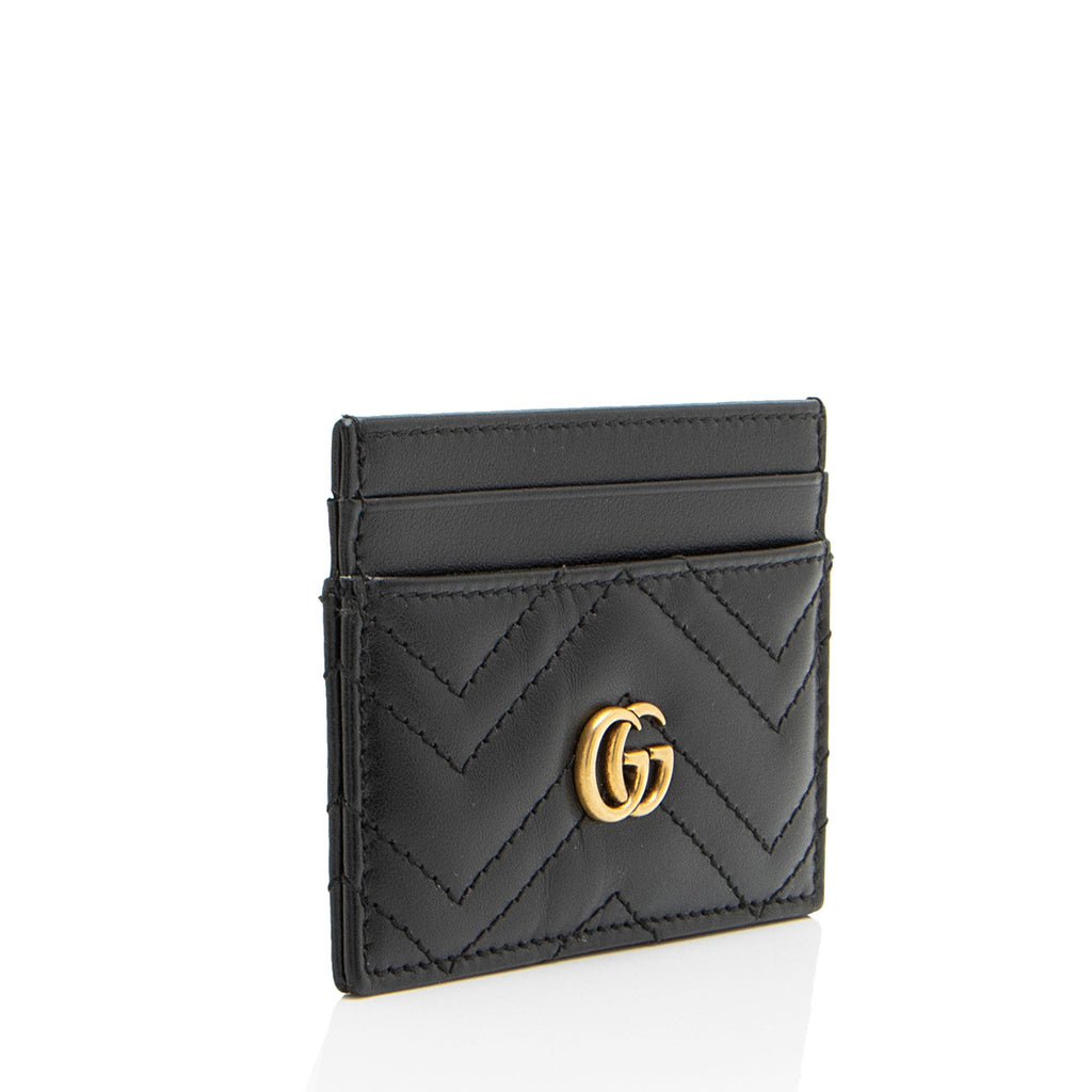 Gucci Matelasse Leather GG Marmont Card Case