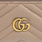 Gucci Matelasse Leather GG Marmont Card Case