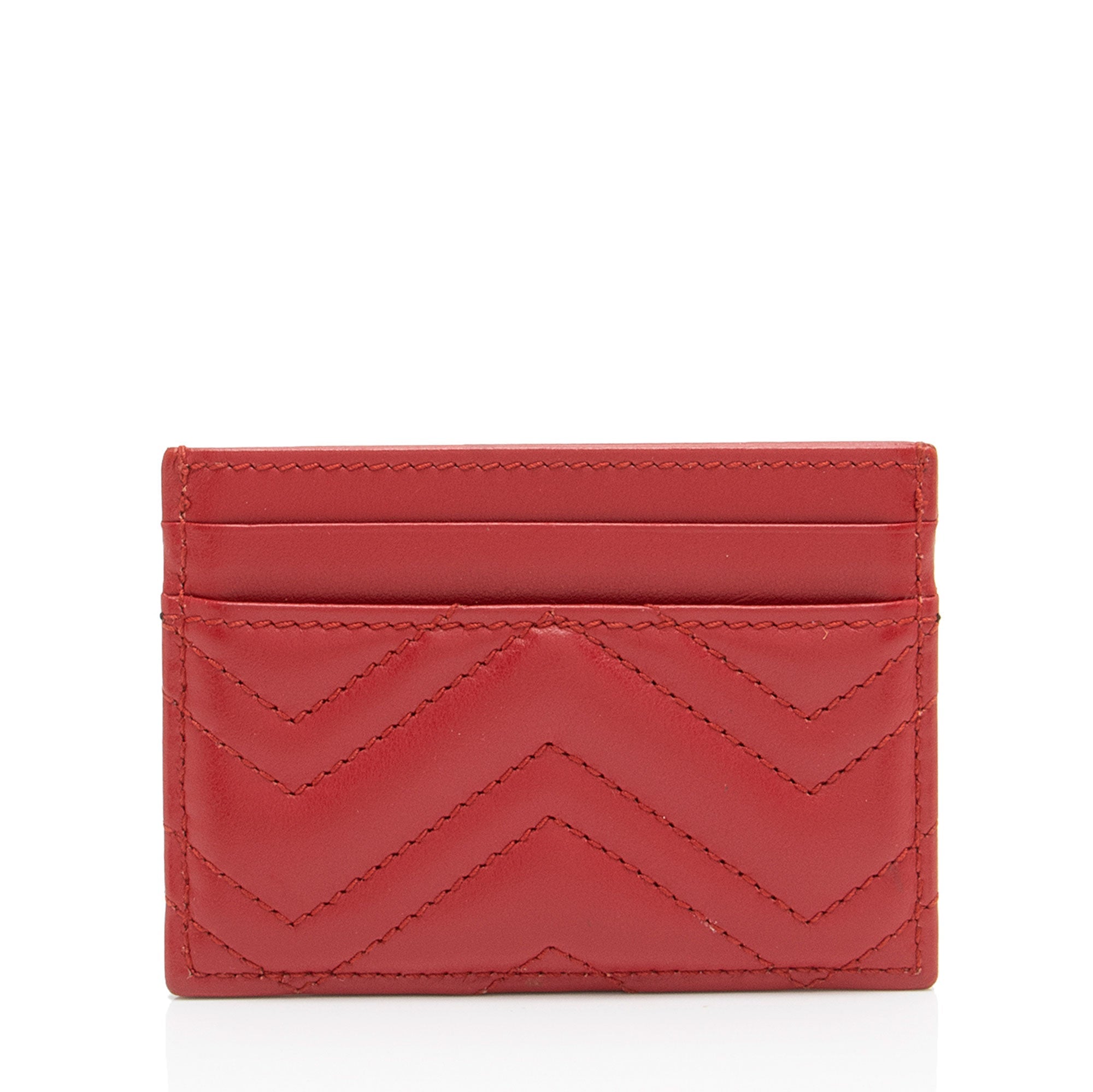 Gucci Matelasse Leather GG Marmont Card Case