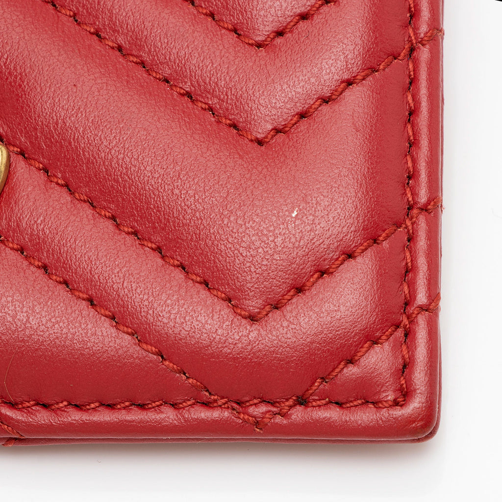 Gucci Matelasse Leather GG Marmont Card Case