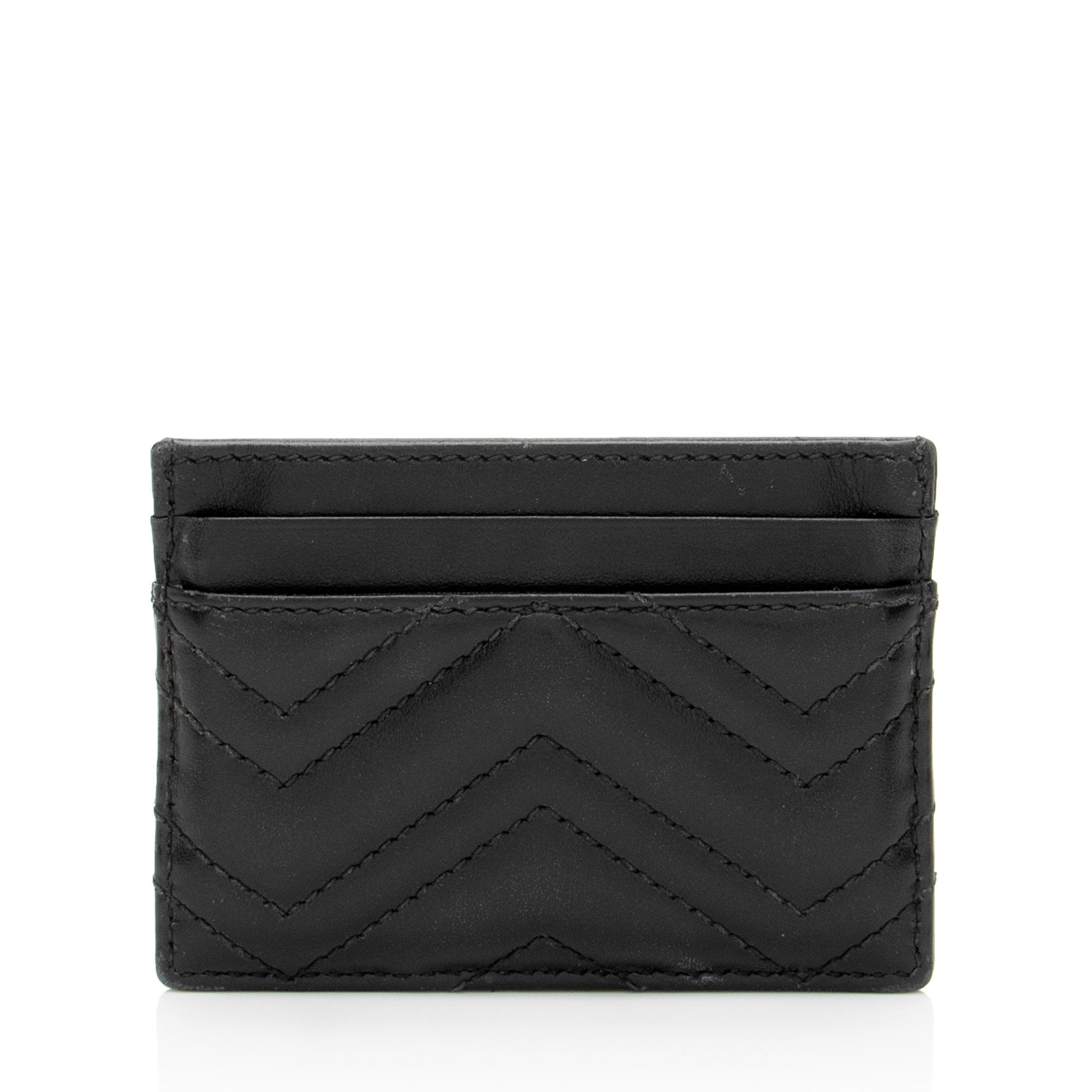 Gucci Matelasse Leather GG Marmont Card Case