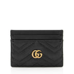 Gucci Matelasse Leather GG Marmont Card Case