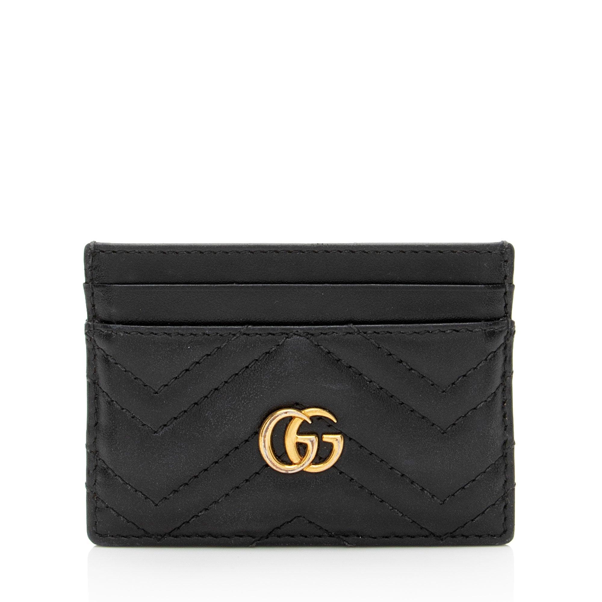 Gucci Matelasse Leather GG Marmont Card Case