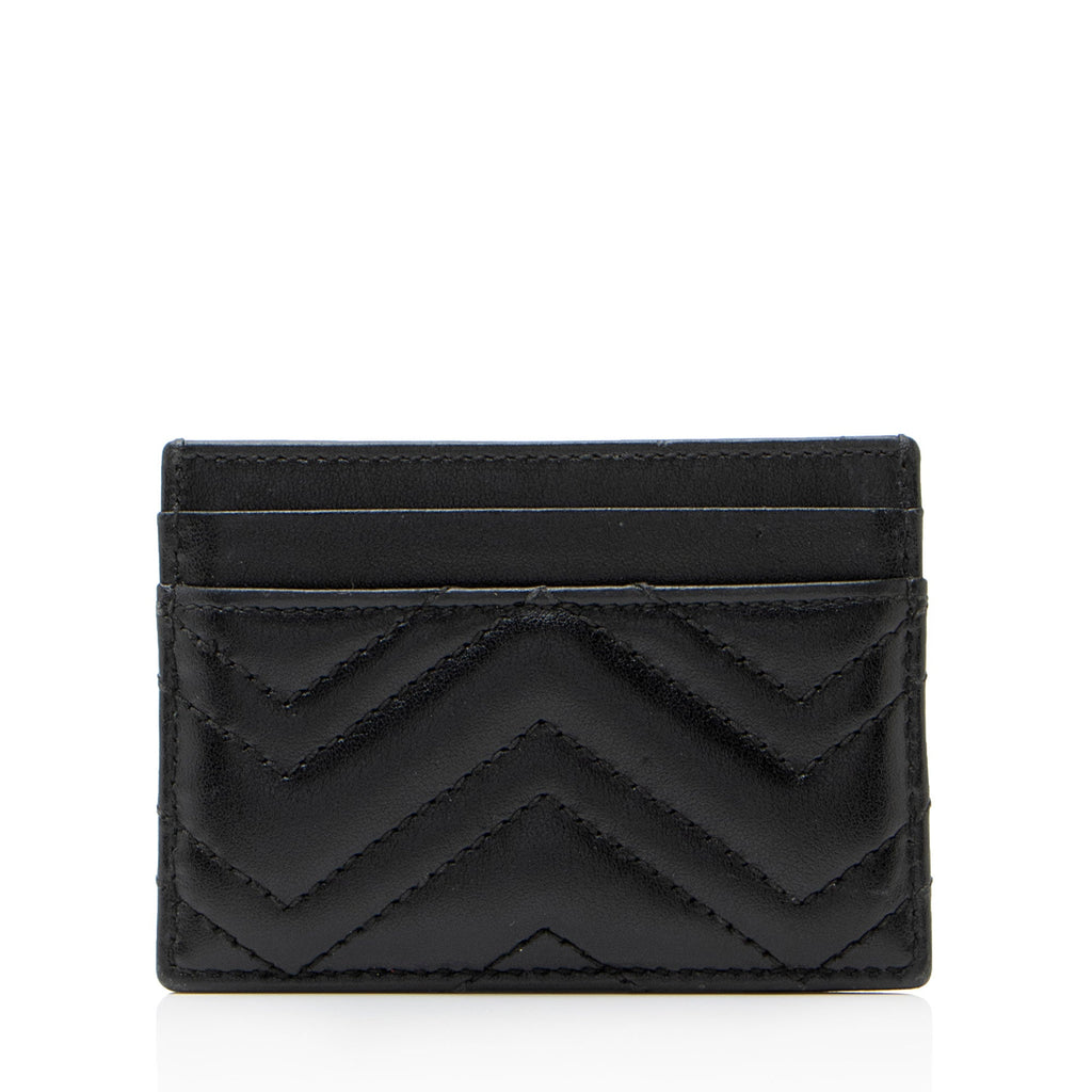 Gucci Matelasse Leather GG Marmont Card Case