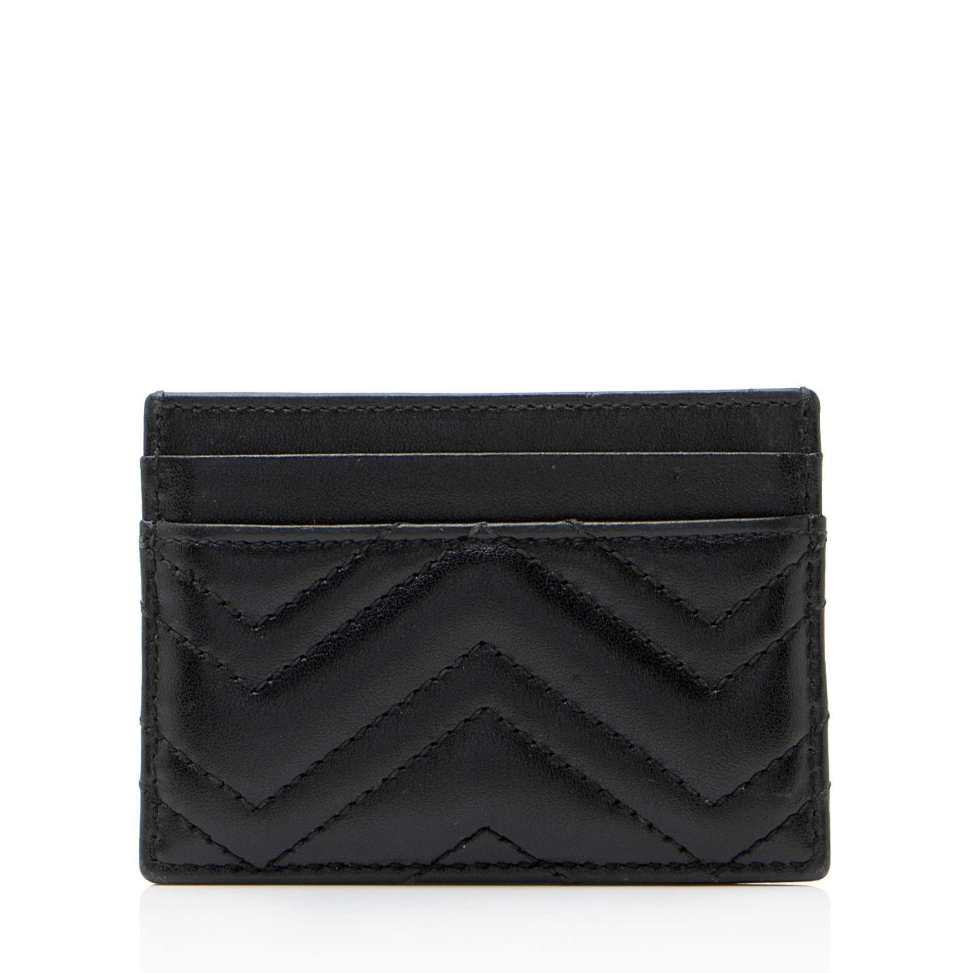 Gucci Matelasse Leather GG Marmont Card Case