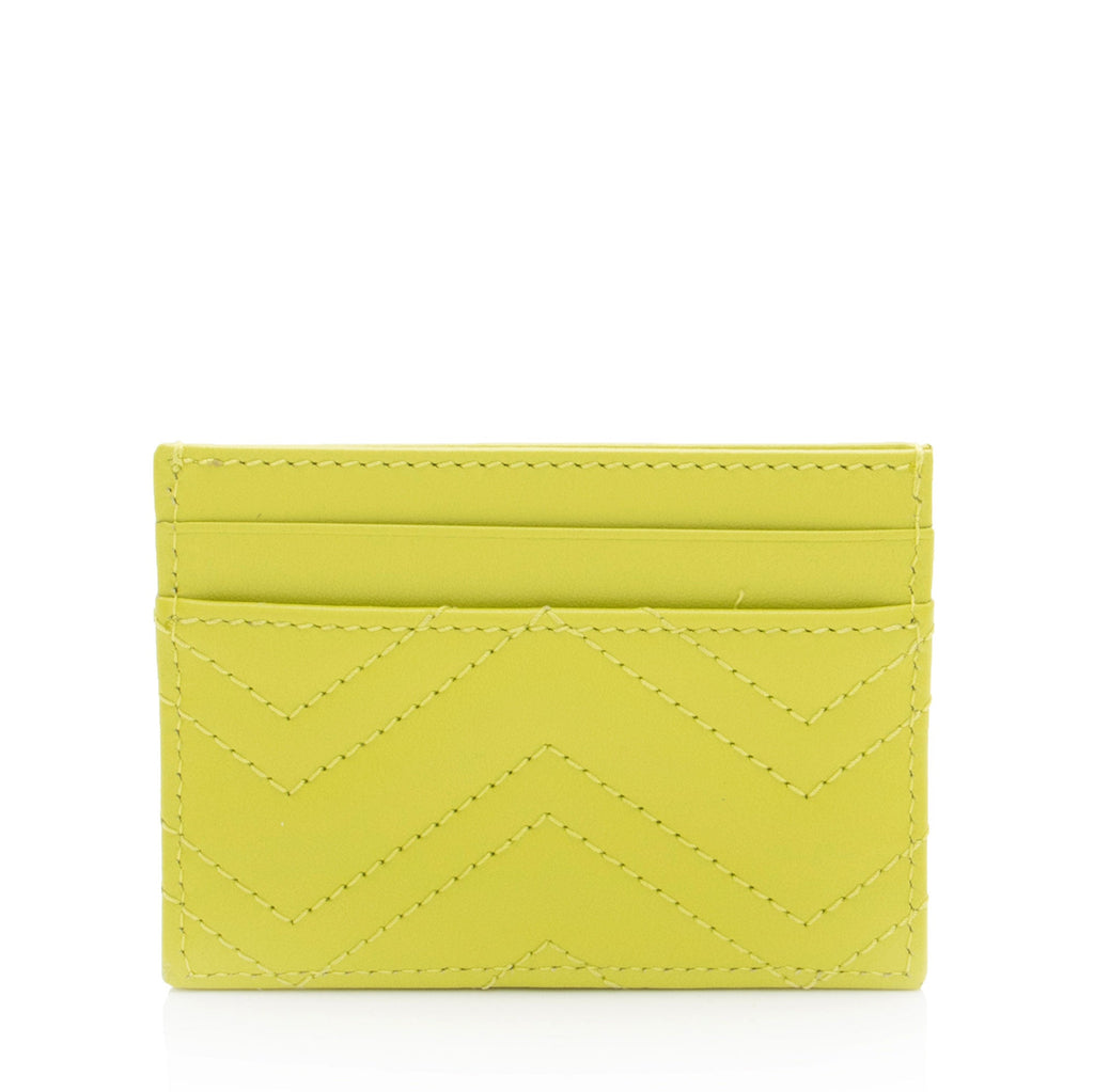 Gucci Matelasse Leather GG Marmont Card Case