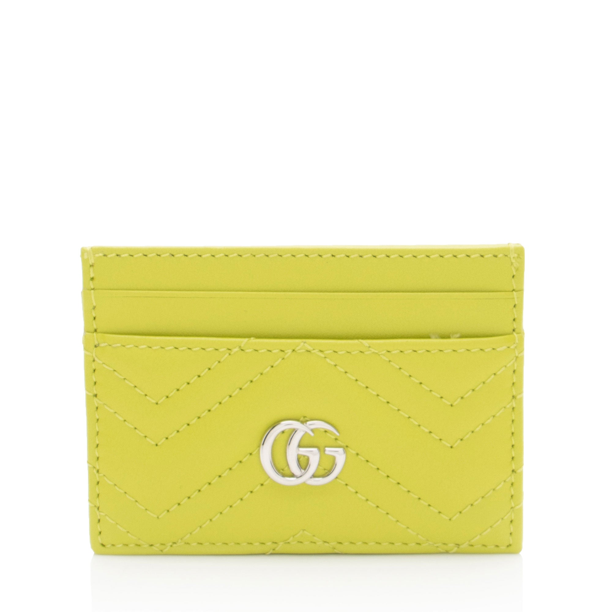 Gucci Matelasse Leather GG Marmont Card Case