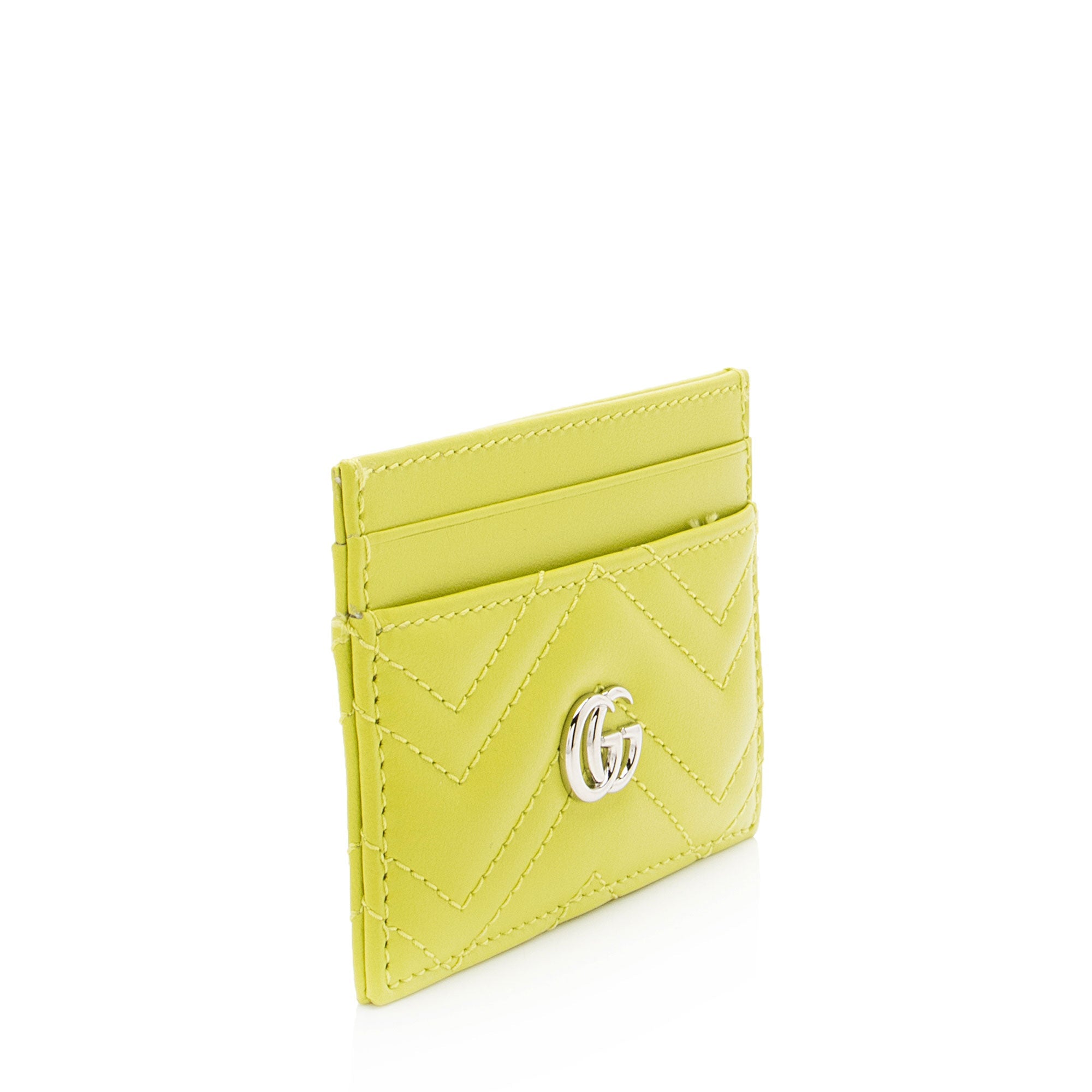 Gucci Matelasse Leather GG Marmont Card Case