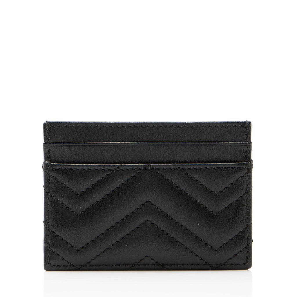 Gucci Matelasse Leather GG Marmont Card Case