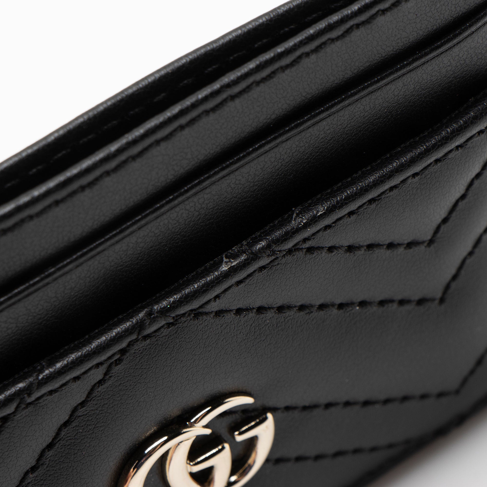 Gucci Matelasse Leather GG Marmont Card Case