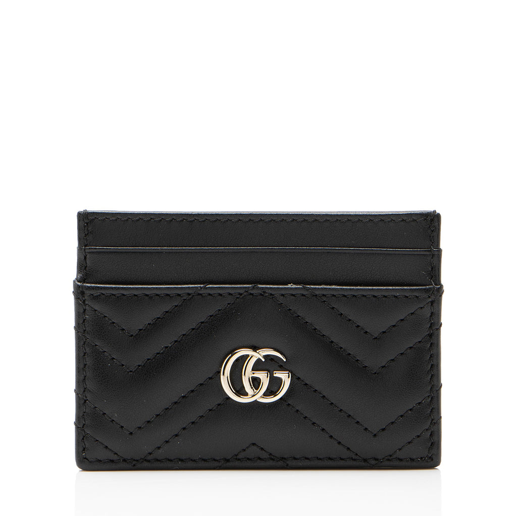 Gucci Matelasse Leather GG Marmont Card Case