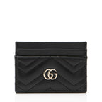 Gucci Matelasse Leather GG Marmont Card Case