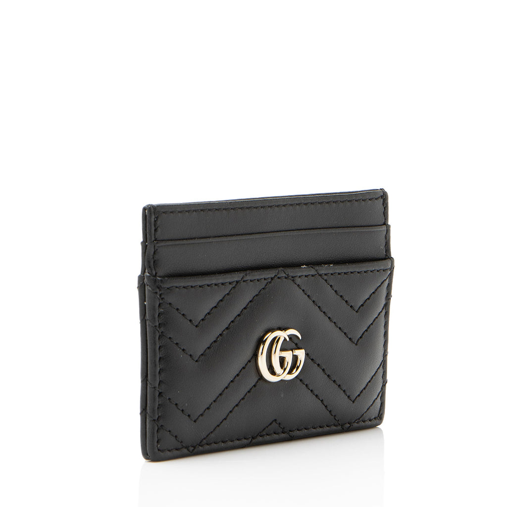 Gucci Matelasse Leather GG Marmont Card Case