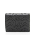 Gucci Matelasse Leather GG Marmont Card Wallet (SHF-15hEyp)