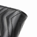 Gucci Matelasse Leather GG Marmont Card Wallet (SHF-15hEyp)