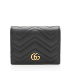 Gucci Matelasse Leather GG Marmont Card Wallet (SHF-15hEyp)