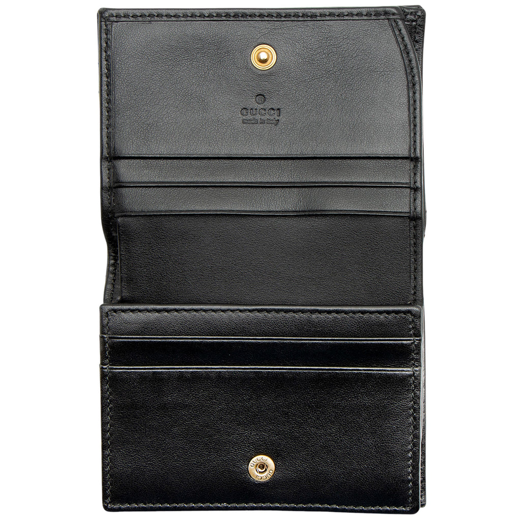 Gucci Matelasse Leather GG Marmont Card Wallet (SHF-vb1hJE)