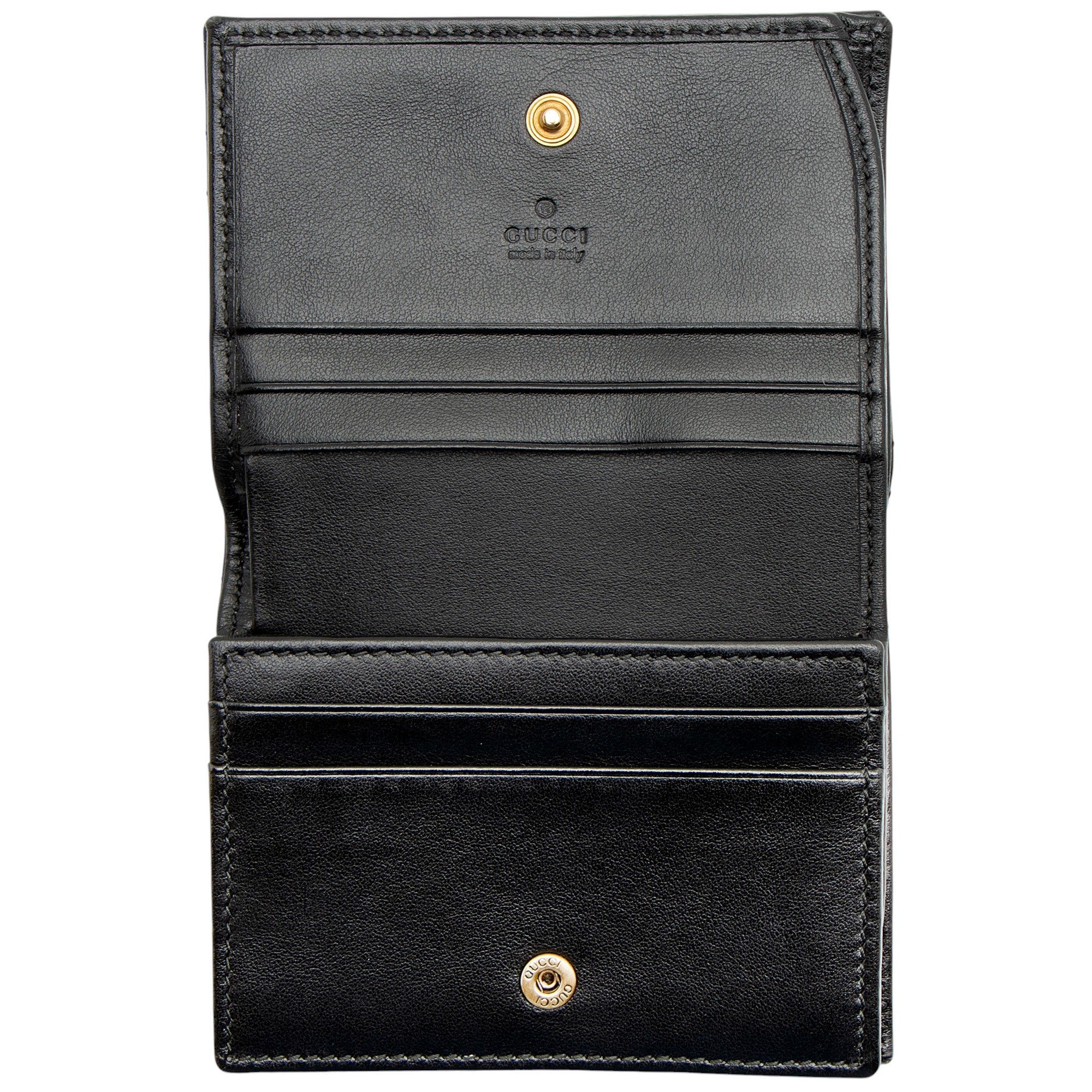 Gucci Matelasse Leather GG Marmont Card Wallet (SHF-vb1hJE)
