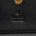 Gucci Matelasse Leather GG Marmont Card Wallet (SHF-vb1hJE)