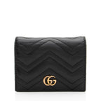 Gucci Matelasse Leather GG Marmont Card Wallet