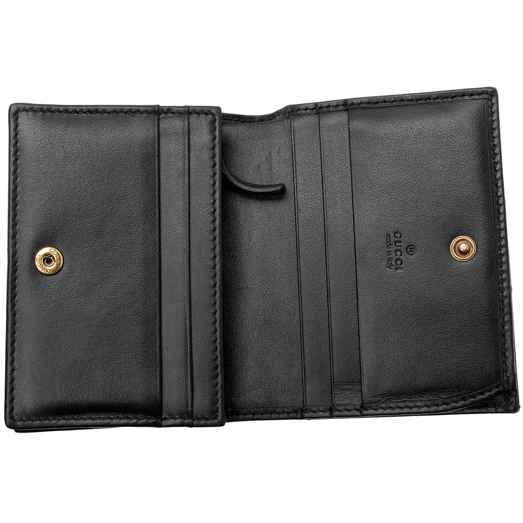 Gucci Matelasse Leather GG Marmont Card Wallet
