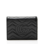 Gucci Matelasse Leather GG Marmont Card Wallet