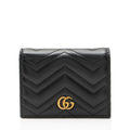 Gucci Matelasse Leather GG Marmont Card Wallet