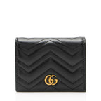 Gucci Matelasse Leather GG Marmont Card Wallet