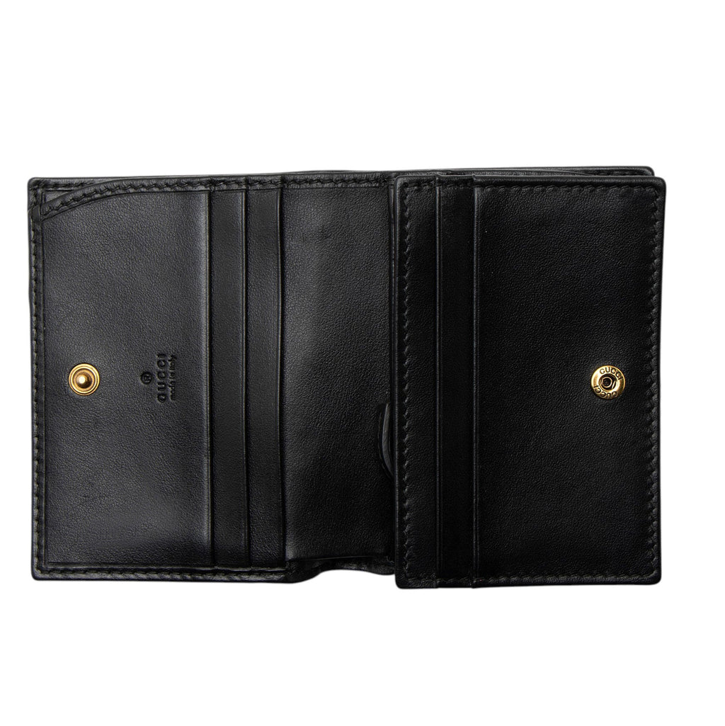 Gucci Matelasse Leather GG Marmont Card Wallet