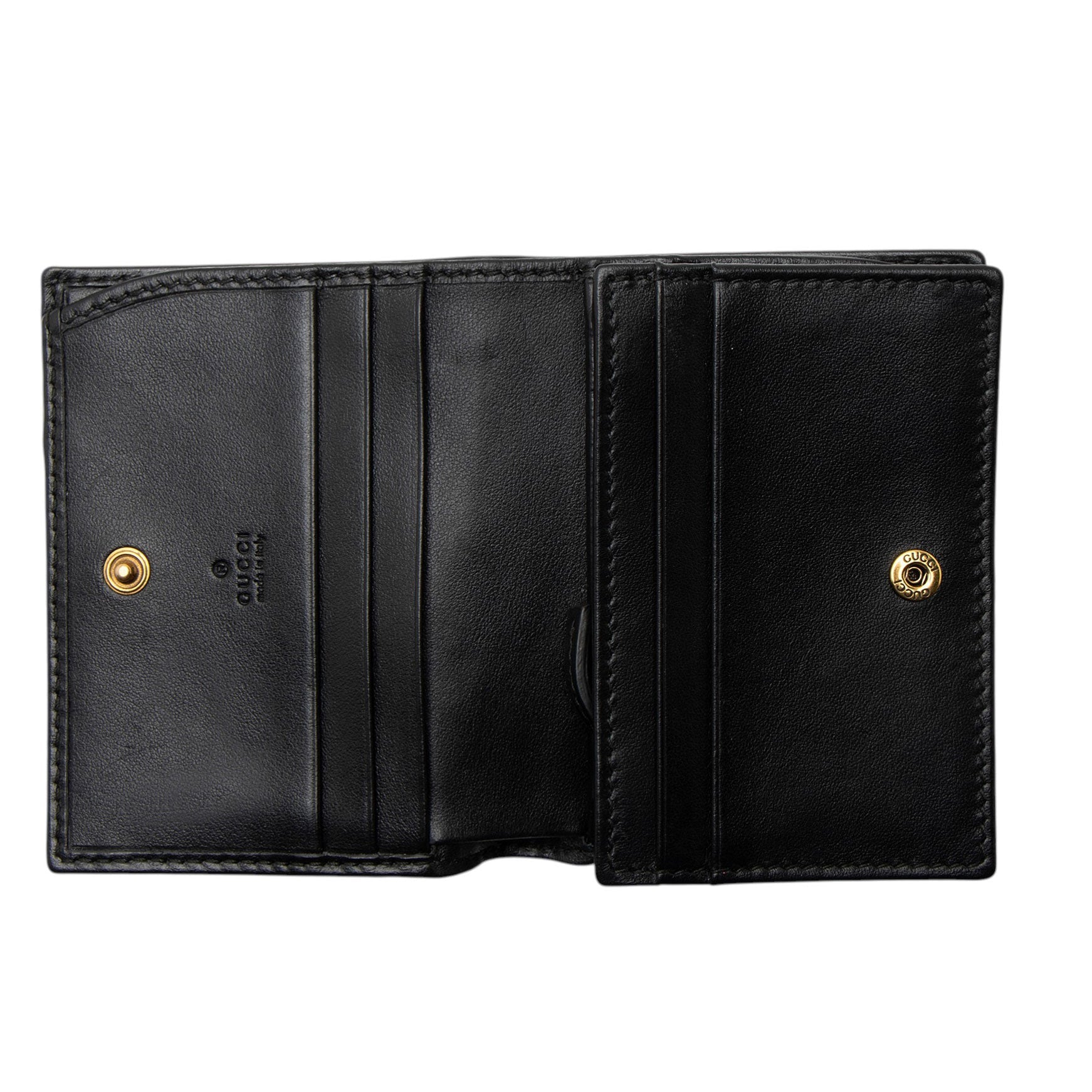 Gucci Matelasse Leather GG Marmont Card Wallet