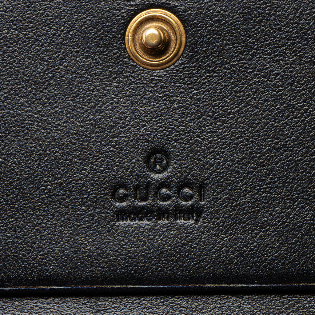 Gucci Matelasse Leather GG Marmont Card Wallet